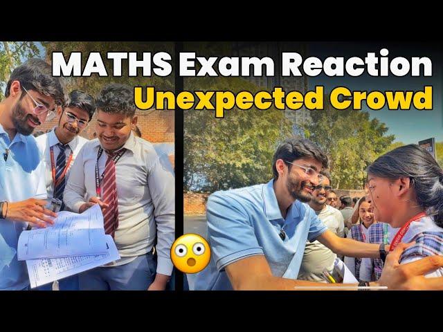 MATHS Exam Reaction of Class 10th students  || Crowd for Ritik sir