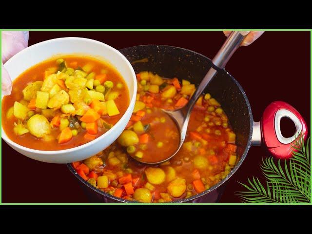 ​Mixed vegetable soup cleans the intestines, natural medicine for the stomach