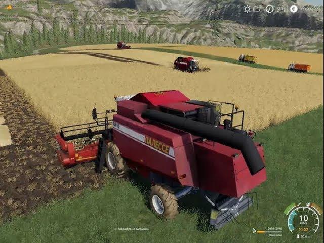 (Farming Simulator 19) уборка пшеницы !