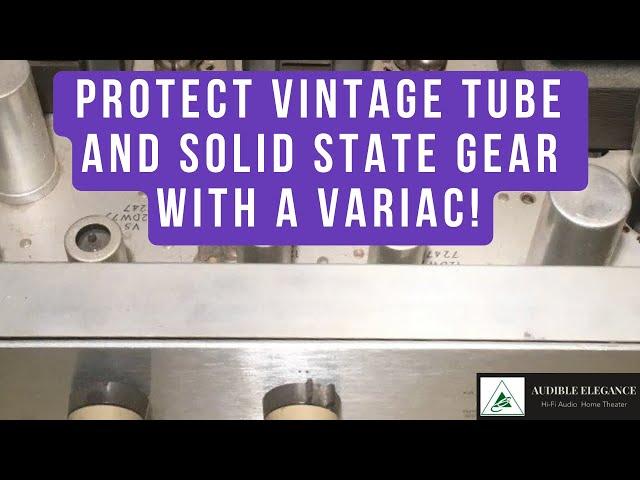 Audio Bargains: Testing and Starting up Old or Unused Audio gear Using a Variac!