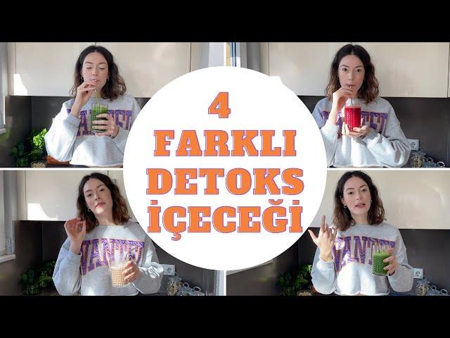 ZAYIFLATAN 4 FARKLI DETOKS İÇECEK TARİFİ | Ödem Atmak İçin Sıvı Beslenme Hazırlığı