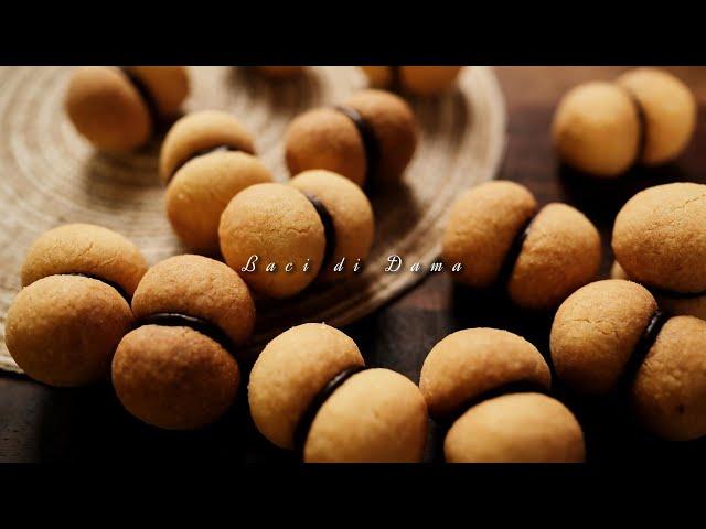 [SUB] Super Cute ITALIAN CLASSIC Baci di Dama (Lady’s Kisses), Love at first bite! 【Xuxu Cooking】