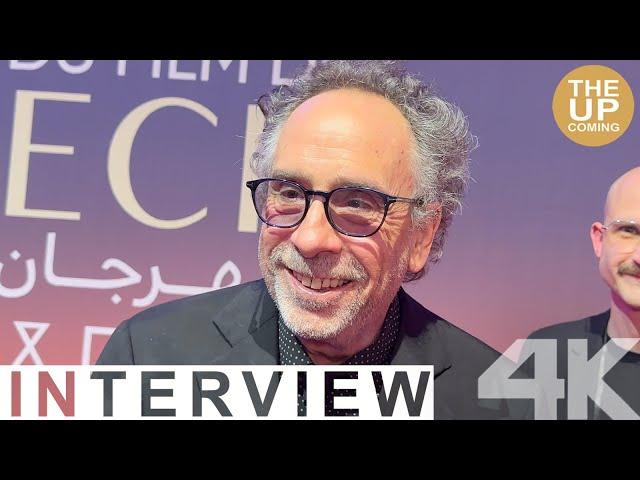 Tim Burton interview at Marrakech Film Festival Red Carpet 2024