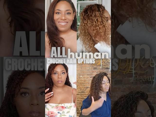 ALL HUMAN HAIR CROCHET BRAIDS OPTIONS #crochethair