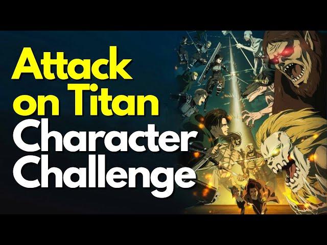 The ULTIMATE Attack on Titan Quiz | 40 Characters