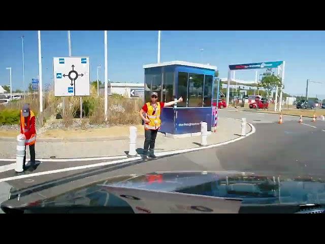 How to board the Euro tunnel train with a large caravan from the French side - France to UK