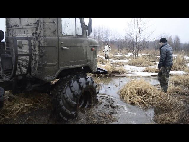 GAZ-66 on Arched Tires. made in Russia