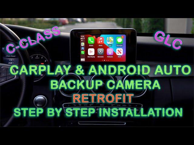 Mercedes Benz best CarPlay-Android Auto Backup Camera retrofit upgrade for C300 W205 GLC GLA CLA GLE