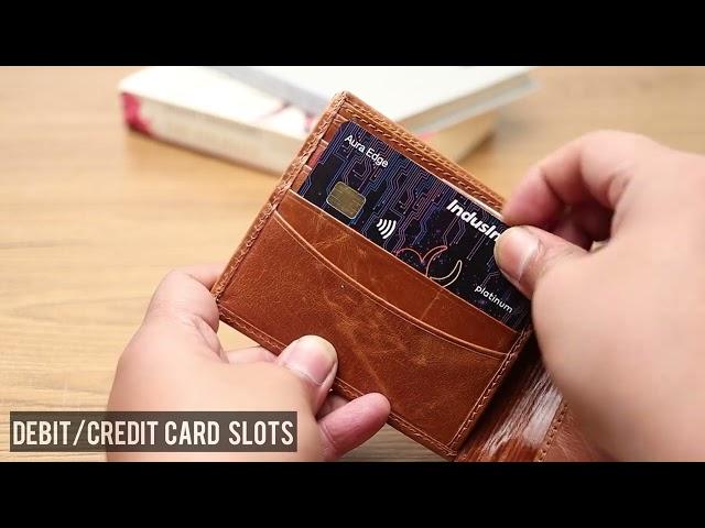 Highlark Crunch Genuine Leather Wallet for Men | Ultra Slim & Compact Wallet| Handcrafted