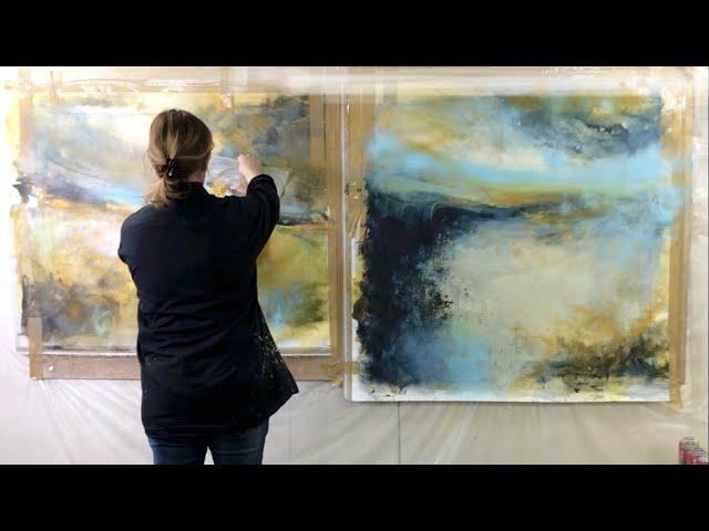 BEST Texture & Layering Techniques for Large Paintings - PART 1 Realistic and Abstract Art