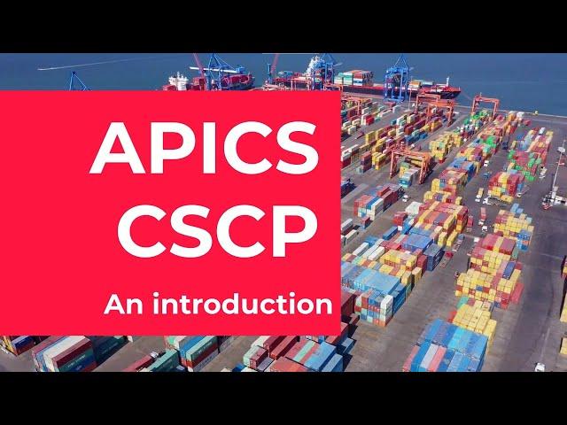 APICS CSCP Certified Supply Chain Professional course