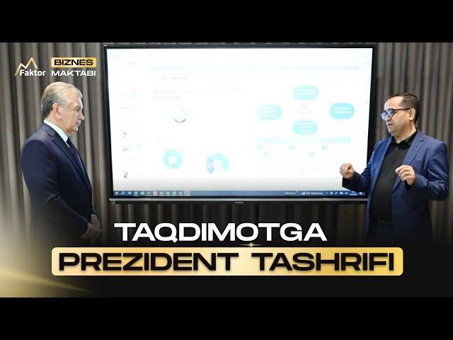 Sotuvchilar Maktabi loyihasi taqdimotiga Prezident tashrifi!