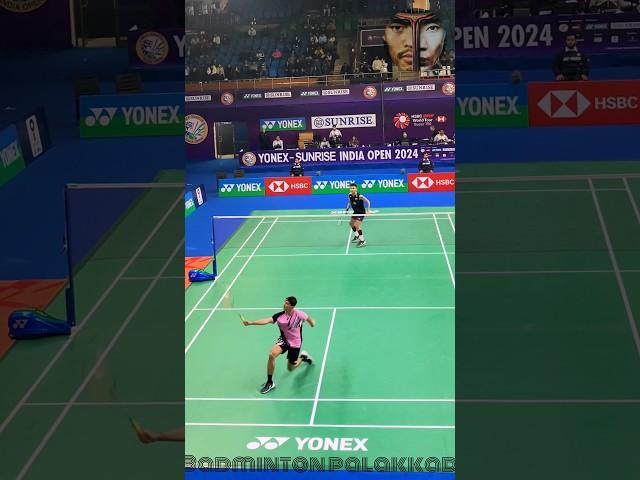 Lakshya Sen's Aggressive Finish at the end🫡#badminton #lakshyasen #olympics2024