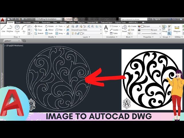 EASIEST WAY TO CONVERT ANY IMAGE FILE TO DWG/AUTOCAD  & TO EDIT IT IN AUTOCAD I JPG TO DWG I