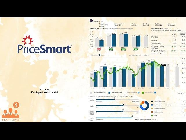 $PSMT PriceSmart Q3 2024 Earnings Conference Call