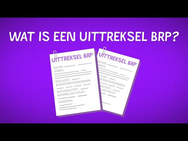 Wat is een uittreksel BRP?