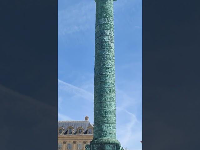 The amazing column and statue from the Place Vendôme, one of the most splendid squares in Paris