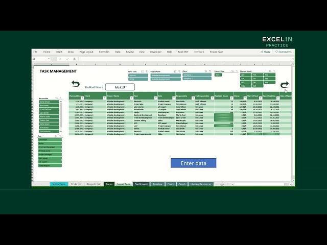 Excel Task Management Template