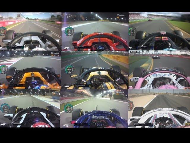 F1 2018 All Cars Onboard