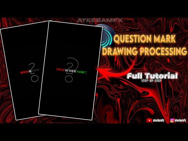 Question Mark Animation Alight Motion | Alight Motion Full Step-by-step Tutorial| ATEEBamfx