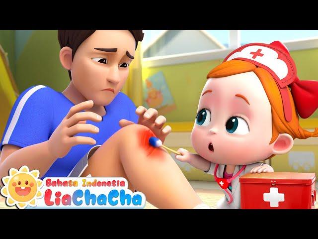 Dokter Kecil Lia 🩺 | Ayah Terluka | Lagu Anak-anak | Lagu Dokter | ️LiaChaCha Bahasa Indonesia