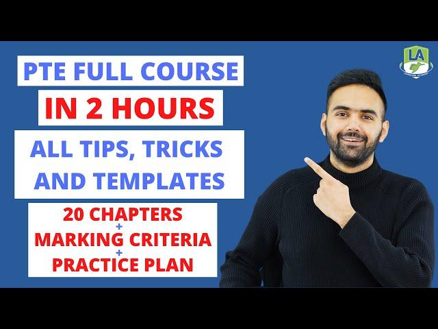 PTE Full Course in 2 Hours (2024) - Tips & Strategies - In-Depth Explanation & Practice Plan