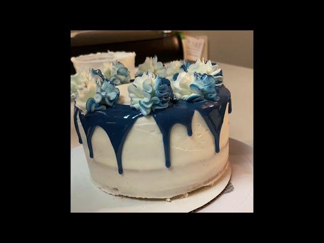 Easy drip tutorial | Buttercream drip | Drip cake using store bought frosting