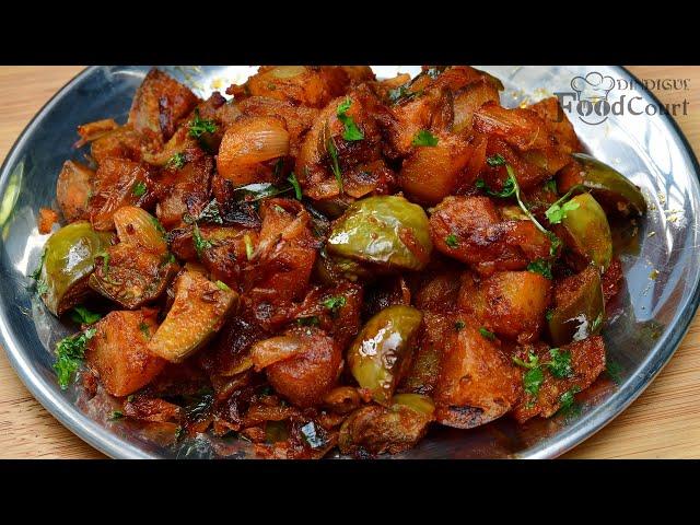 Spicy & Tasty Brinjal Potato Masala Fry/ Brinjal Recipe/ Aloo Baingan Fry