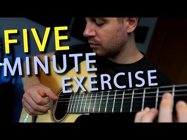 The Perfect Fingerpicking Guitar Exercise For a FIVE MINUTE Practice!