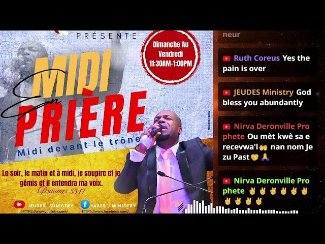 MIDI en prière/June 16-25/Pasteur Jean Eudes Jean Louis