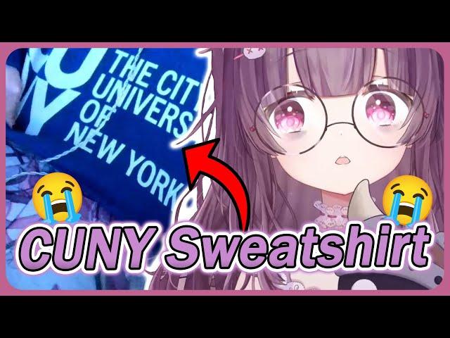 Shondo Wears CUNY Sweatshirt IRL