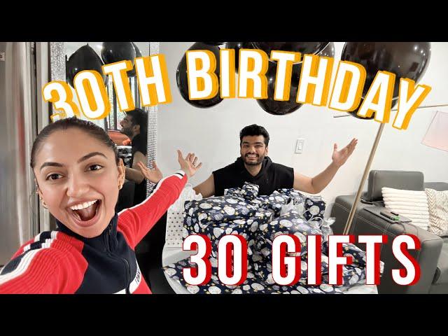 30 Gifts on my 30th Birthday | Birthday Surprise from my wife | Best birthday Ever !