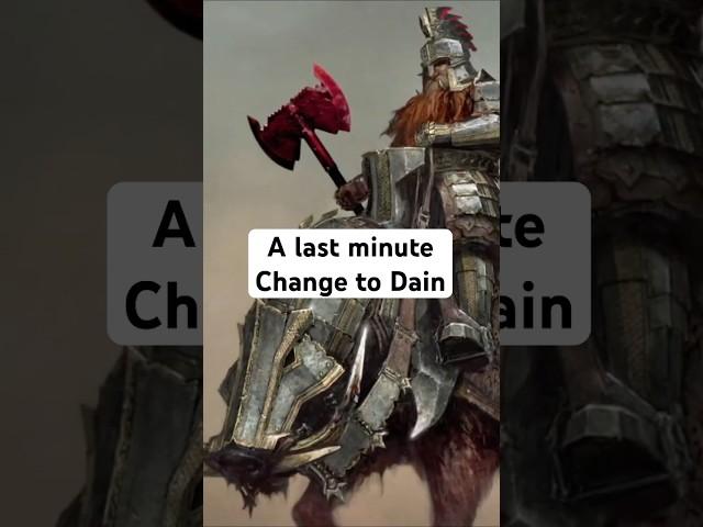 They Changed Dain's Pig At The Last Minute #lotr #hobbit #tolkien