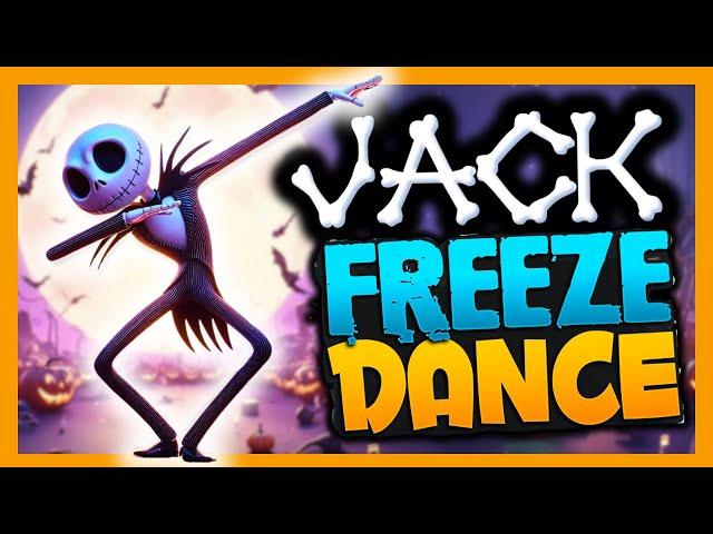  Halloween Freeze Dance with Jack Skellington!  Brain Break for kids | Just dance and freeze!