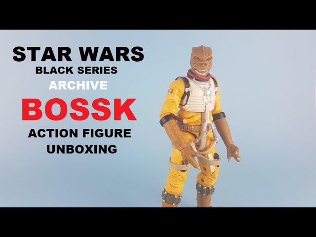 Bossk star wars black series archive action figure unboxing