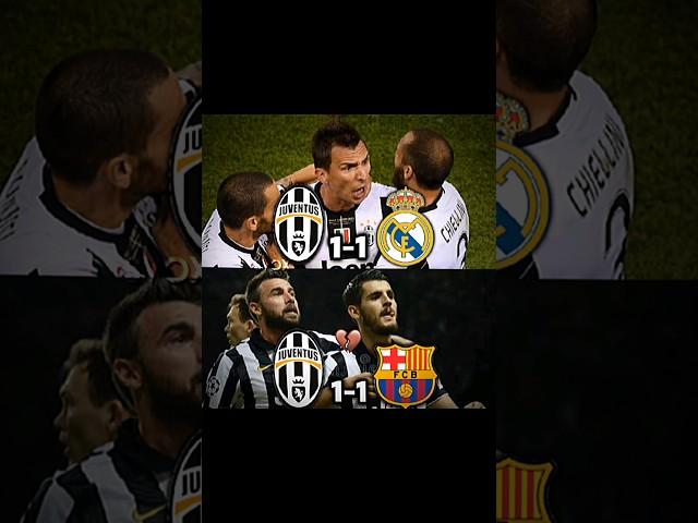 Juventus x Madrid & Barça ️ #football #championsleague