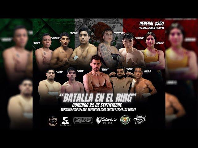 NOCHES DE BOXEO: Terrazas Boxing Promotions presenta BATALLA EN EL RING