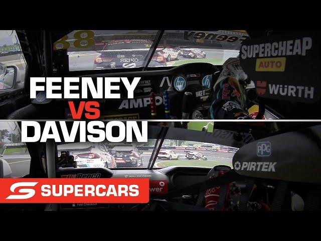 ONBOARD: Can Feeney resist Davison's charge? - Beaurepaires Sydney SuperNight | Supercars 2022