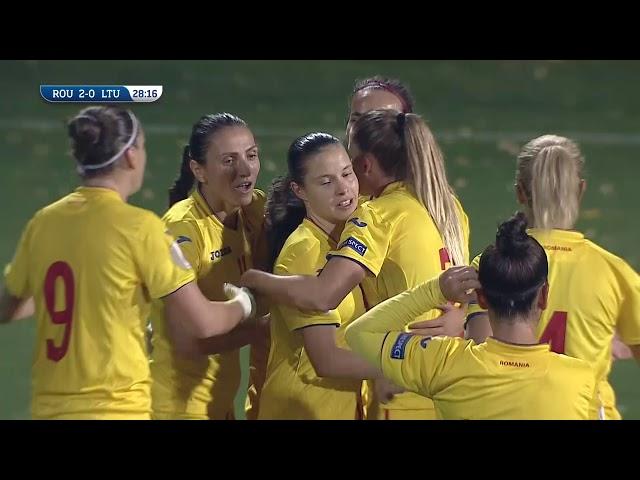 ROMANIA - LITUANIA 3-0 | Rezumat fotbal feminin