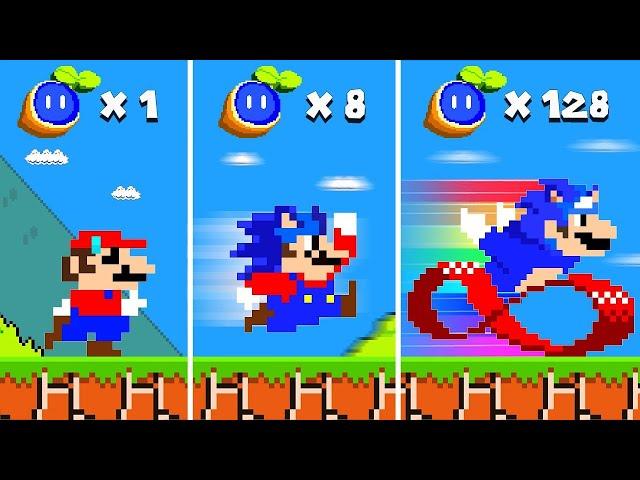 Super Mario Bros. but Every Seed Makes Mario FASTER...