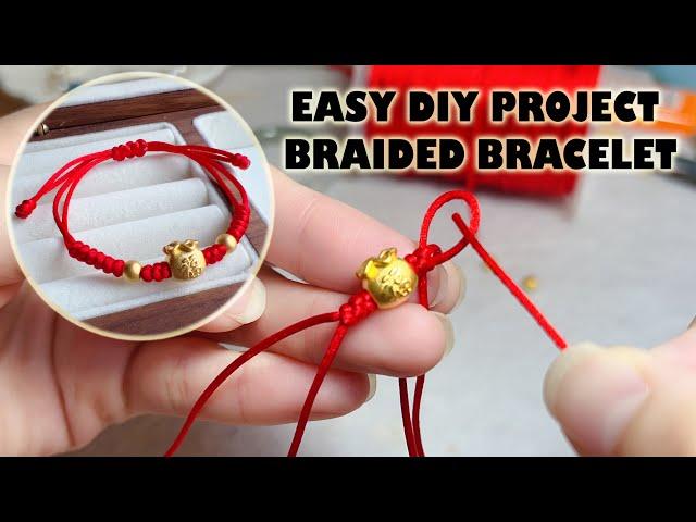 Easy DIY - How To Make Braided Baby Bracelet: Step-by-Step Tutorial