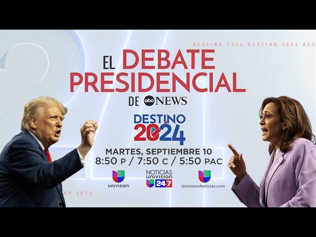 En vivo: primer debate presidencial entre Donald Trump y Kamala Harris