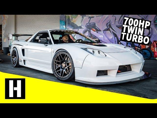 Twin Turbo Widebody Track Smashing NSX on Wide Slicks: Global Time Attack Animal!!