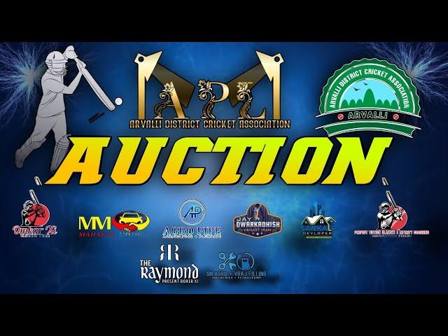 AUCTION || ARVALLI DISTRICT CRICKET ASSOCIATION || senior