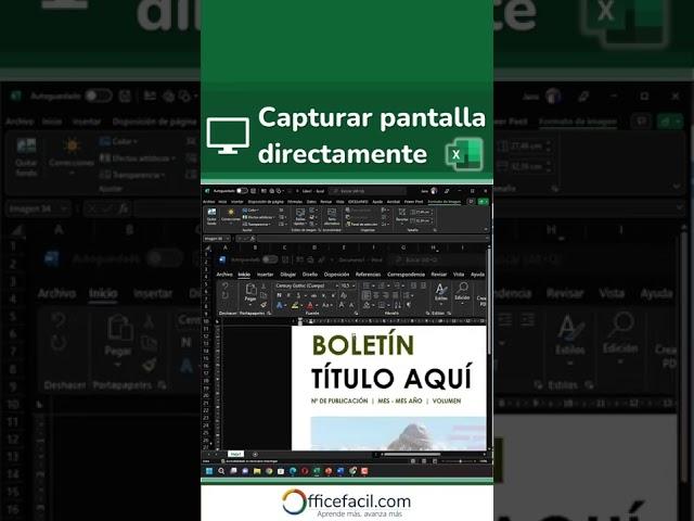 Capturar pantalla | pantallazo #excel  #office