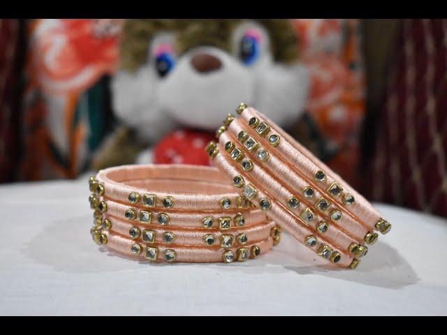 how to make silk thread bangles | silk thread bangles making | silk thread bangles