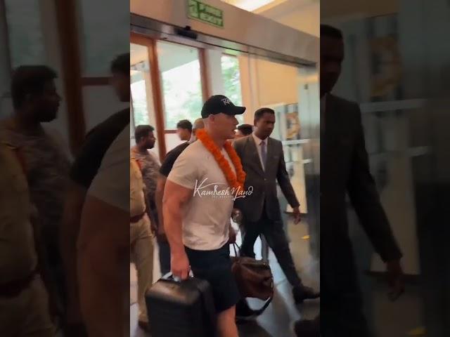 John Cena In India! Cena in Hyderabad For WWE Superstars Spectacle #wwe #johncena #wwelive