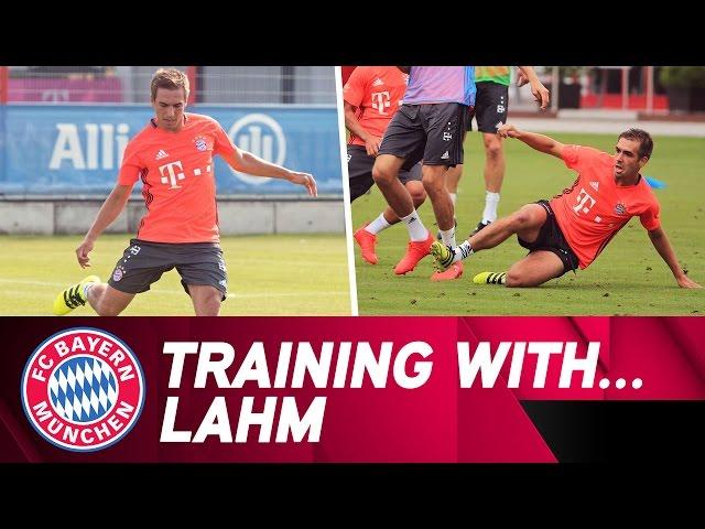 Training with Philipp Lahm | FC Bayern