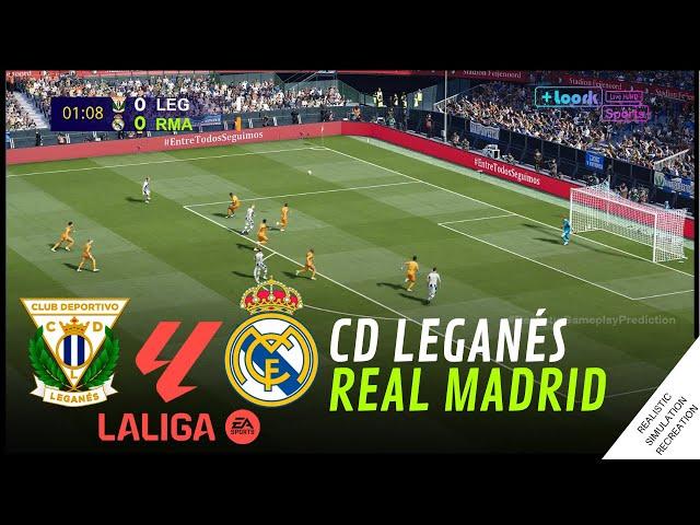 LEGANÉS vs REAL MADRID LaLiga 24/25 - Full Match Simulation and Prediction