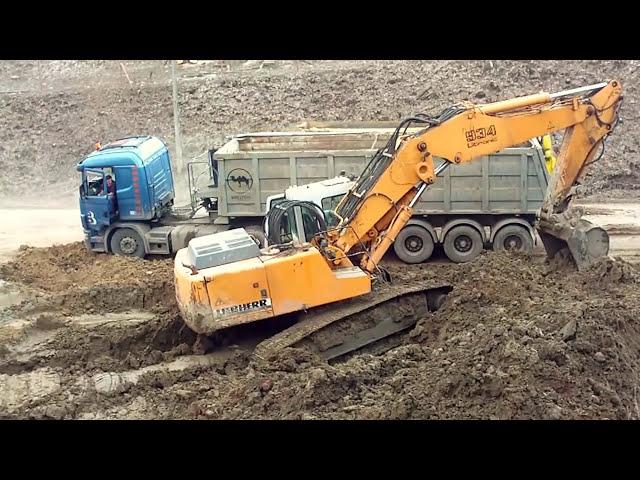 Bagger - Excavator in action  Koparki  รถขุด  Excavadora en acción